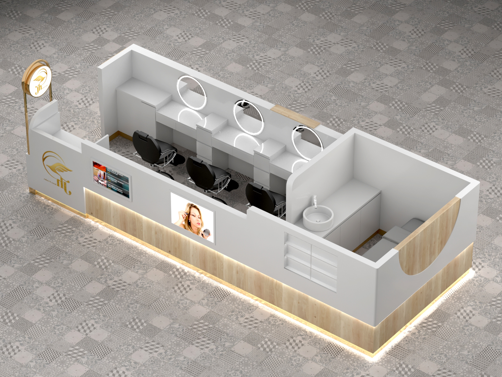 eyebrow kiosk