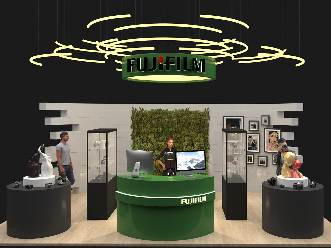 Ant Display Camera Shop Display Fixture