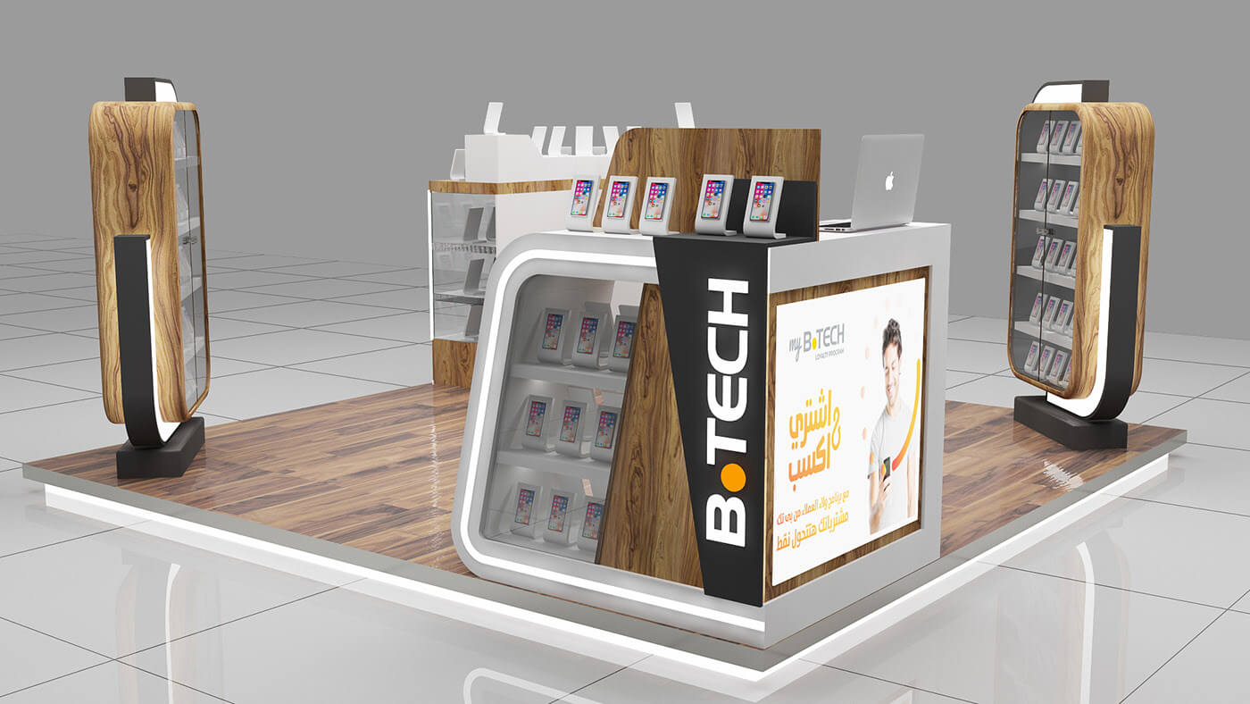 retail phone display booth