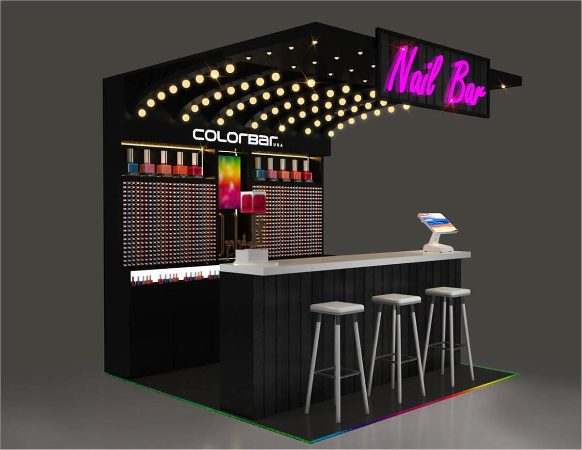 nail polish kiosk design 