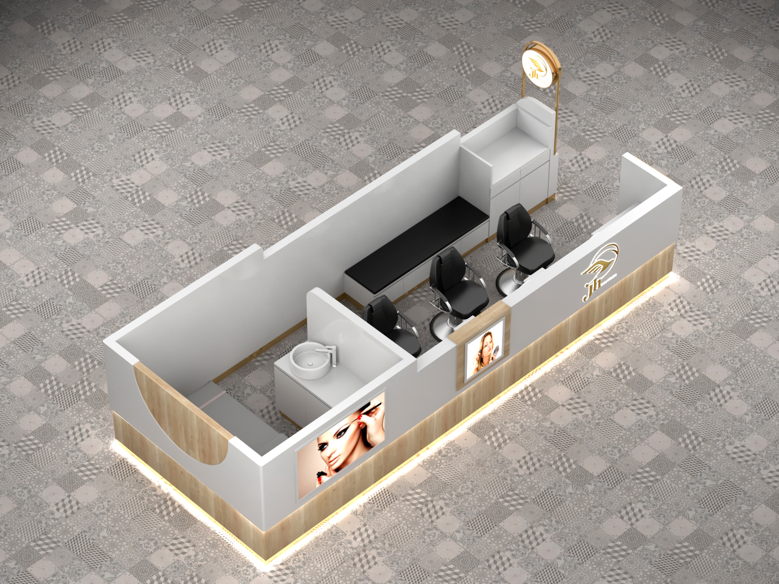 eyebrow kiosk