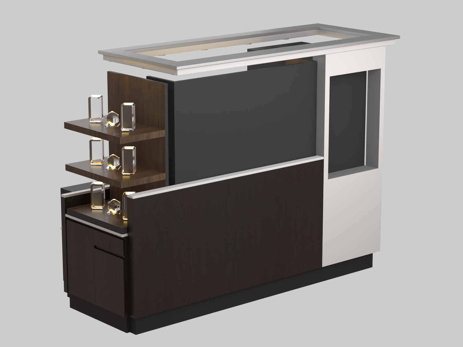 Crystal kiosk