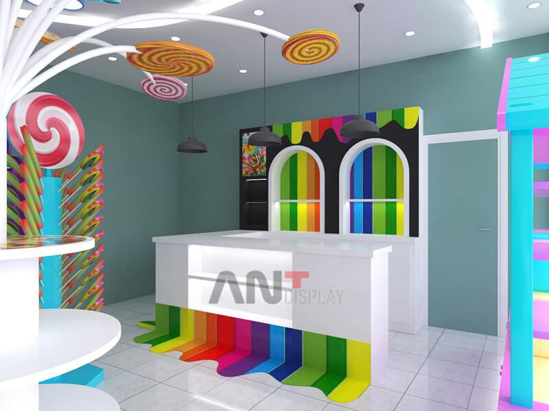 3d candy shop design