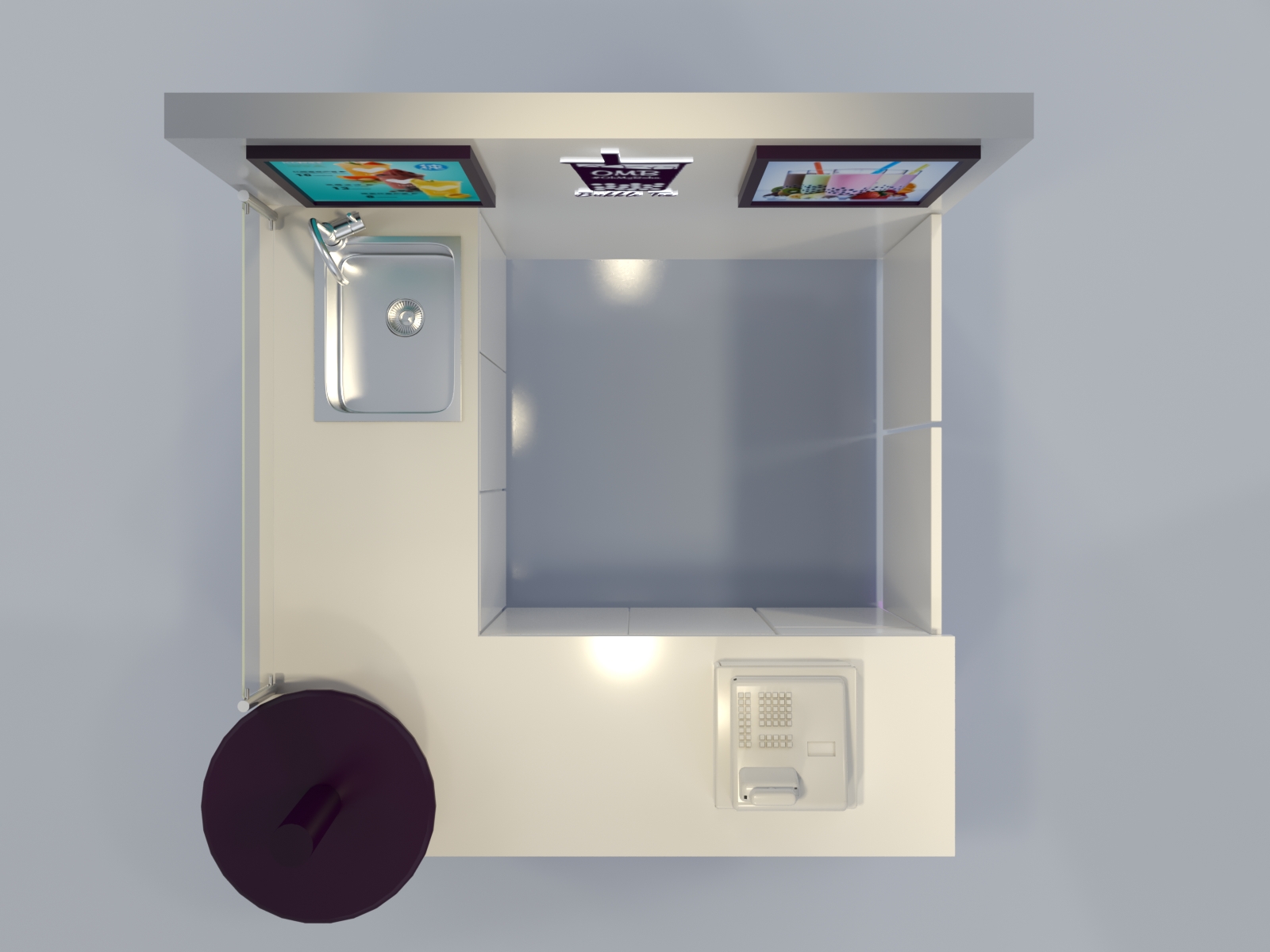 bubble tea kiosk