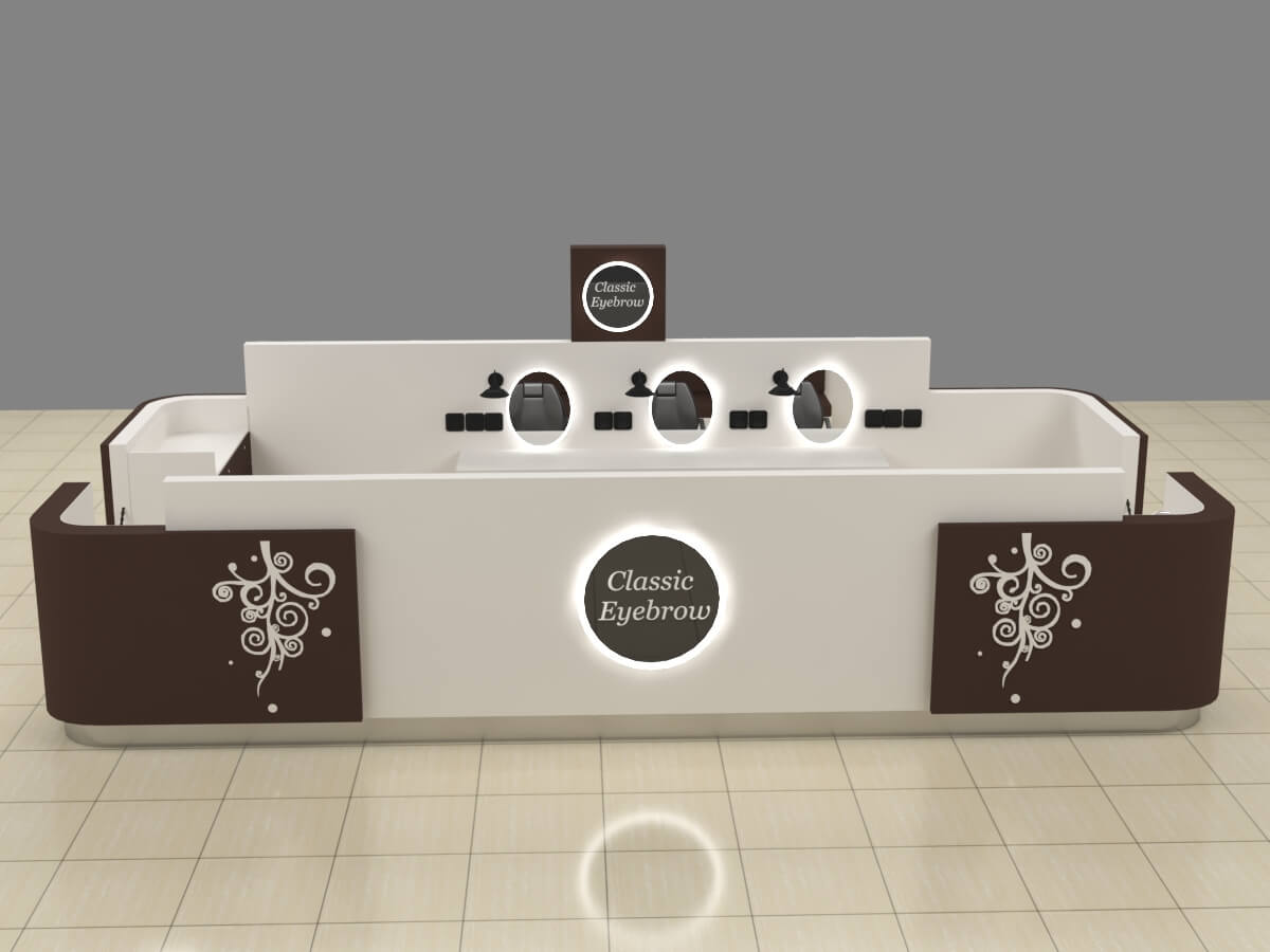 brow threading booth for sale 