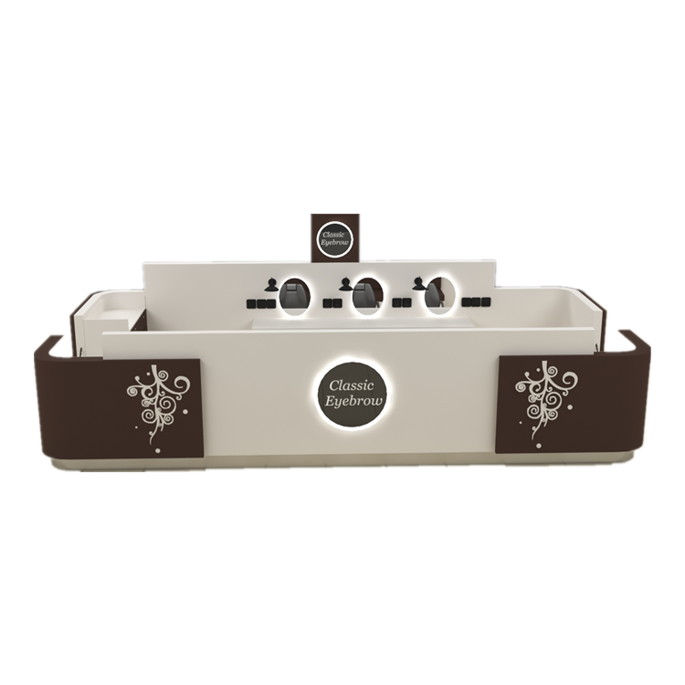eyebrow threading kiosk