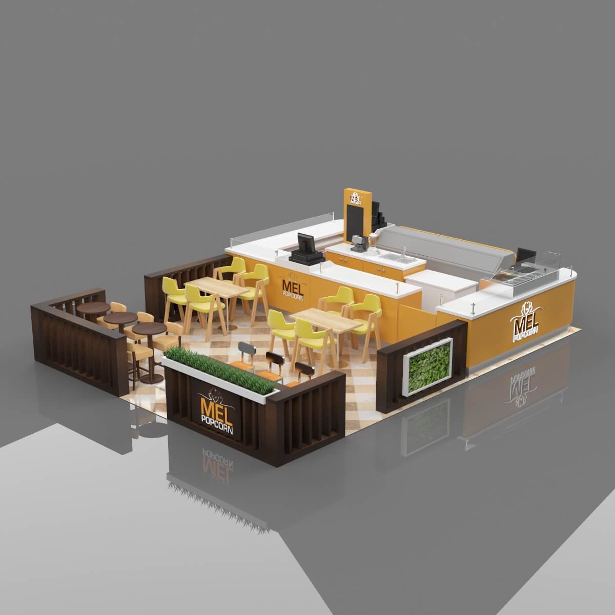 mall food booth 