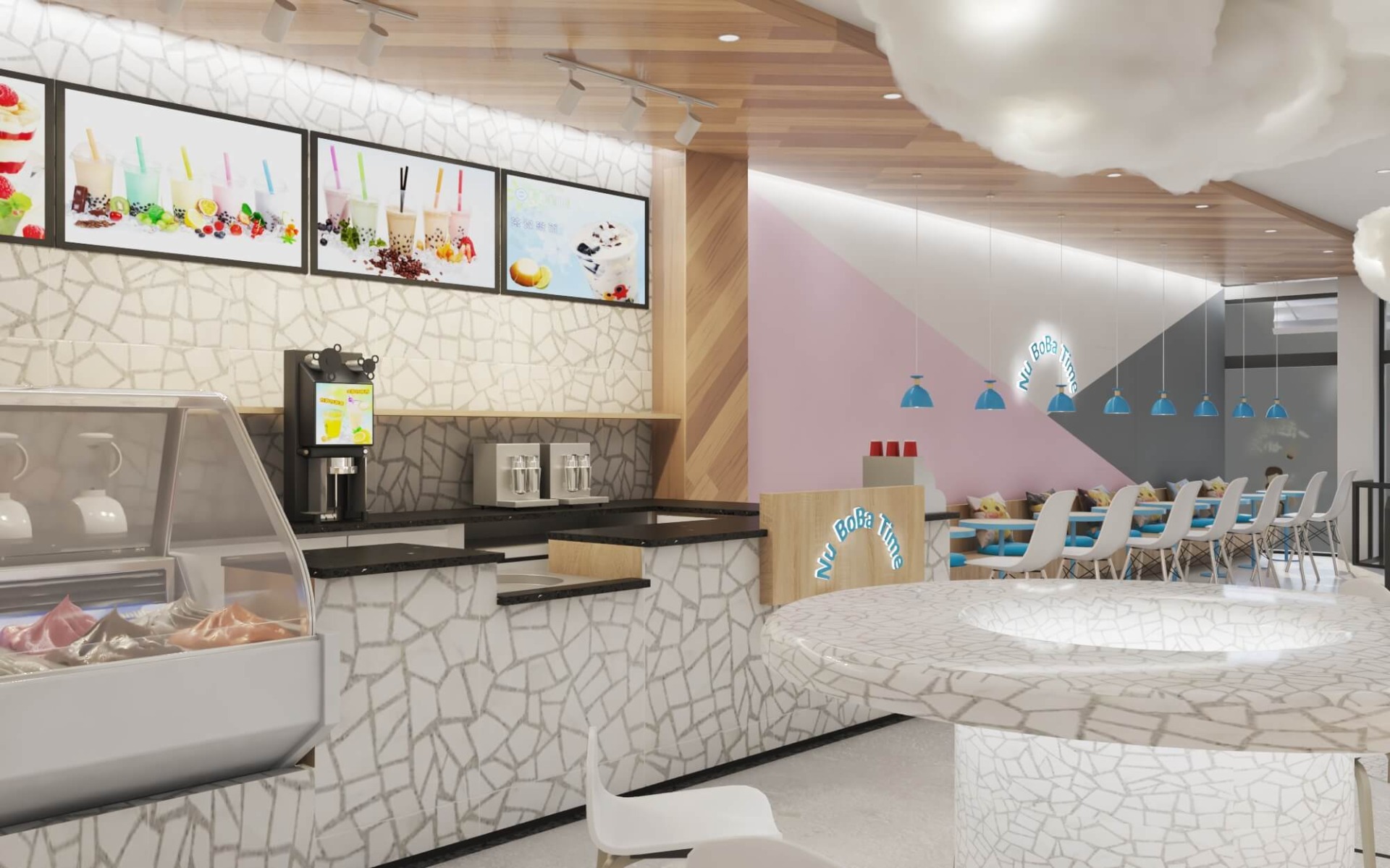 bubble tea shop design 