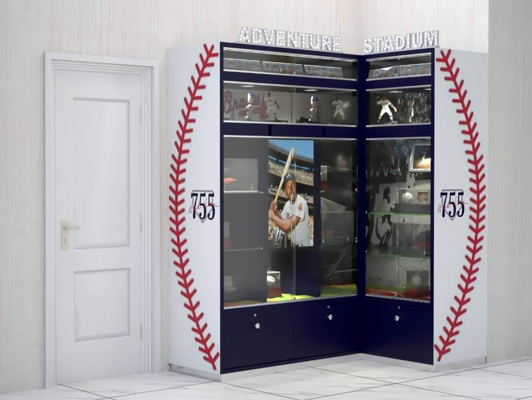 sports memorabilia display case