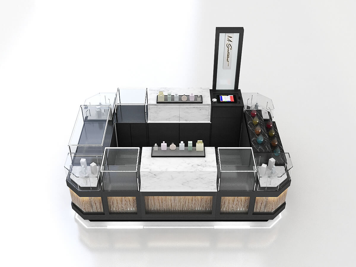 perfume display kiosk 
