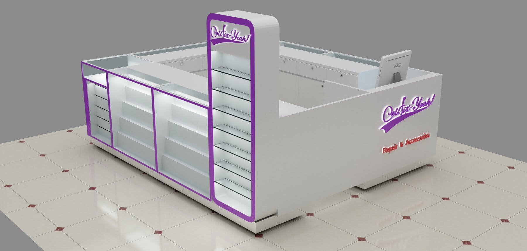 phone display booth