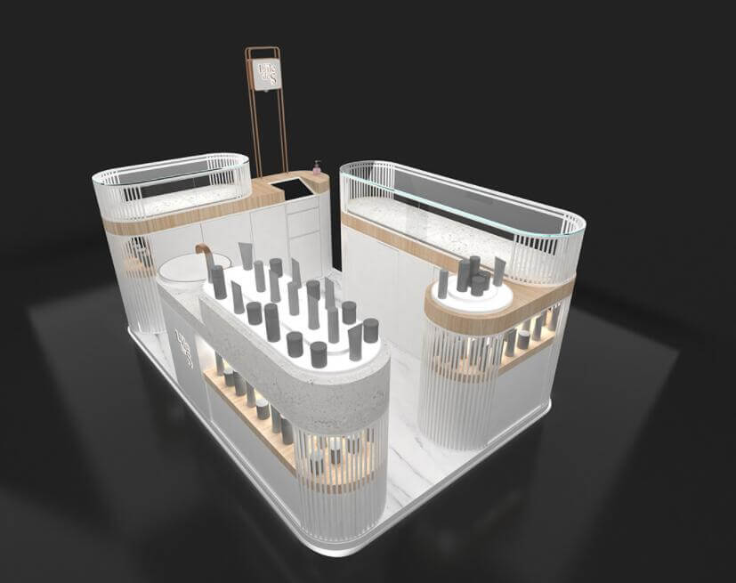 perfume display kiosk 