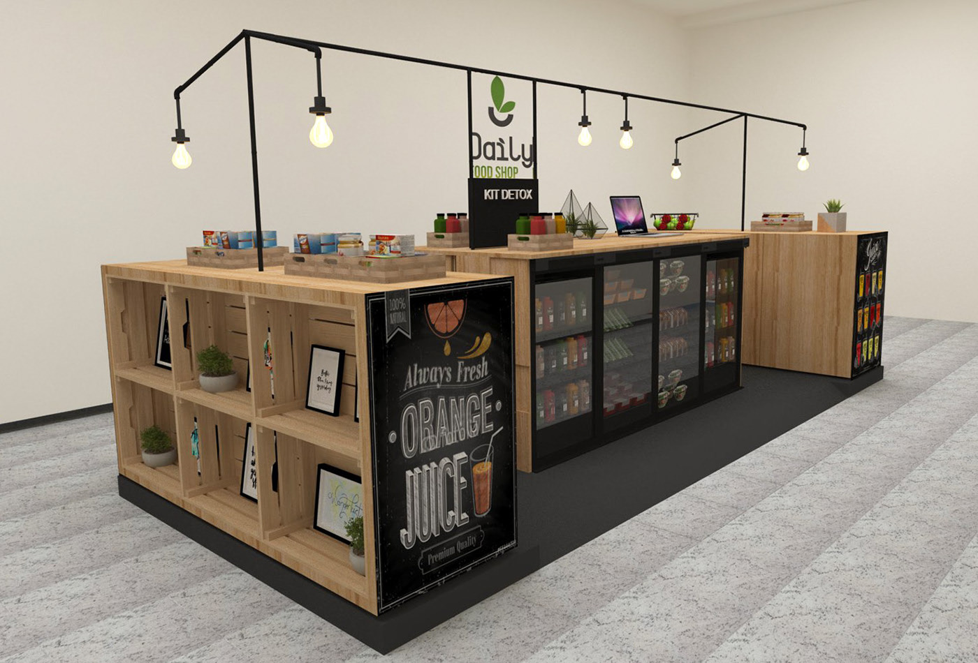 Daily Food Retail Booth