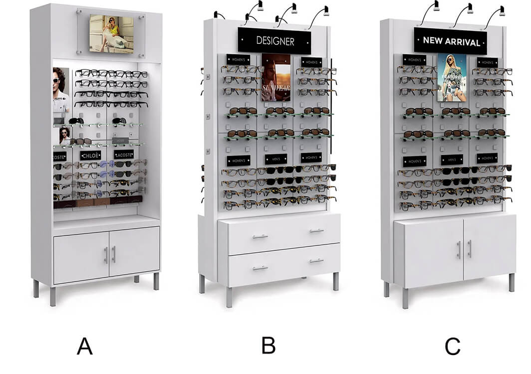 eyeglasses display cabinet