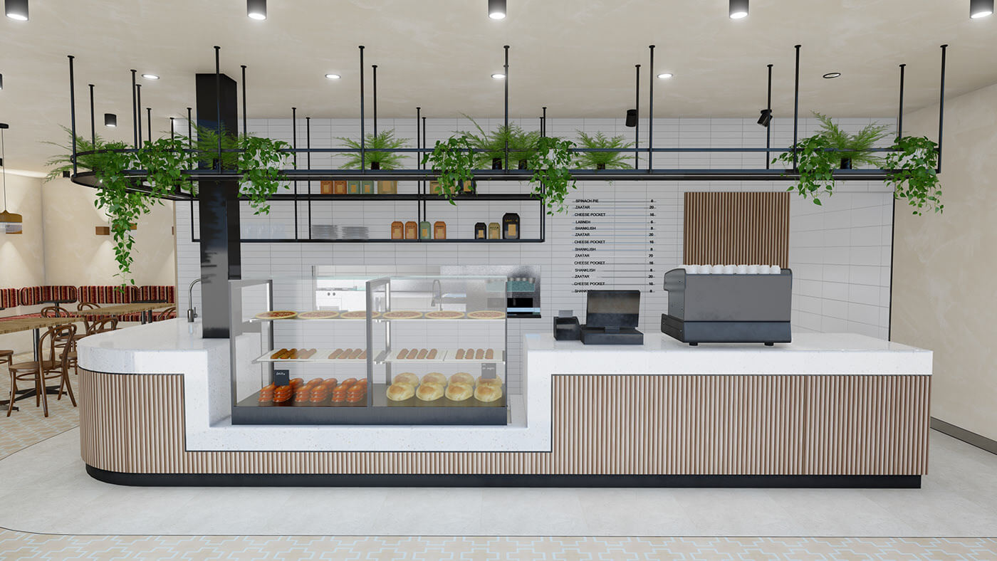 coffee shop counter 