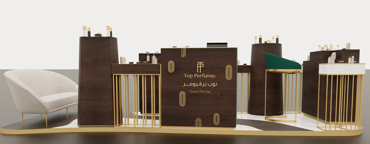 perfume display cabinet 