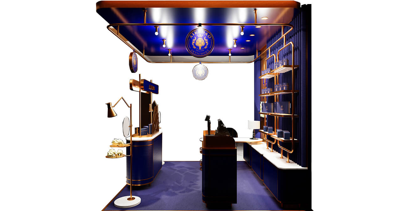 shopping mall stand