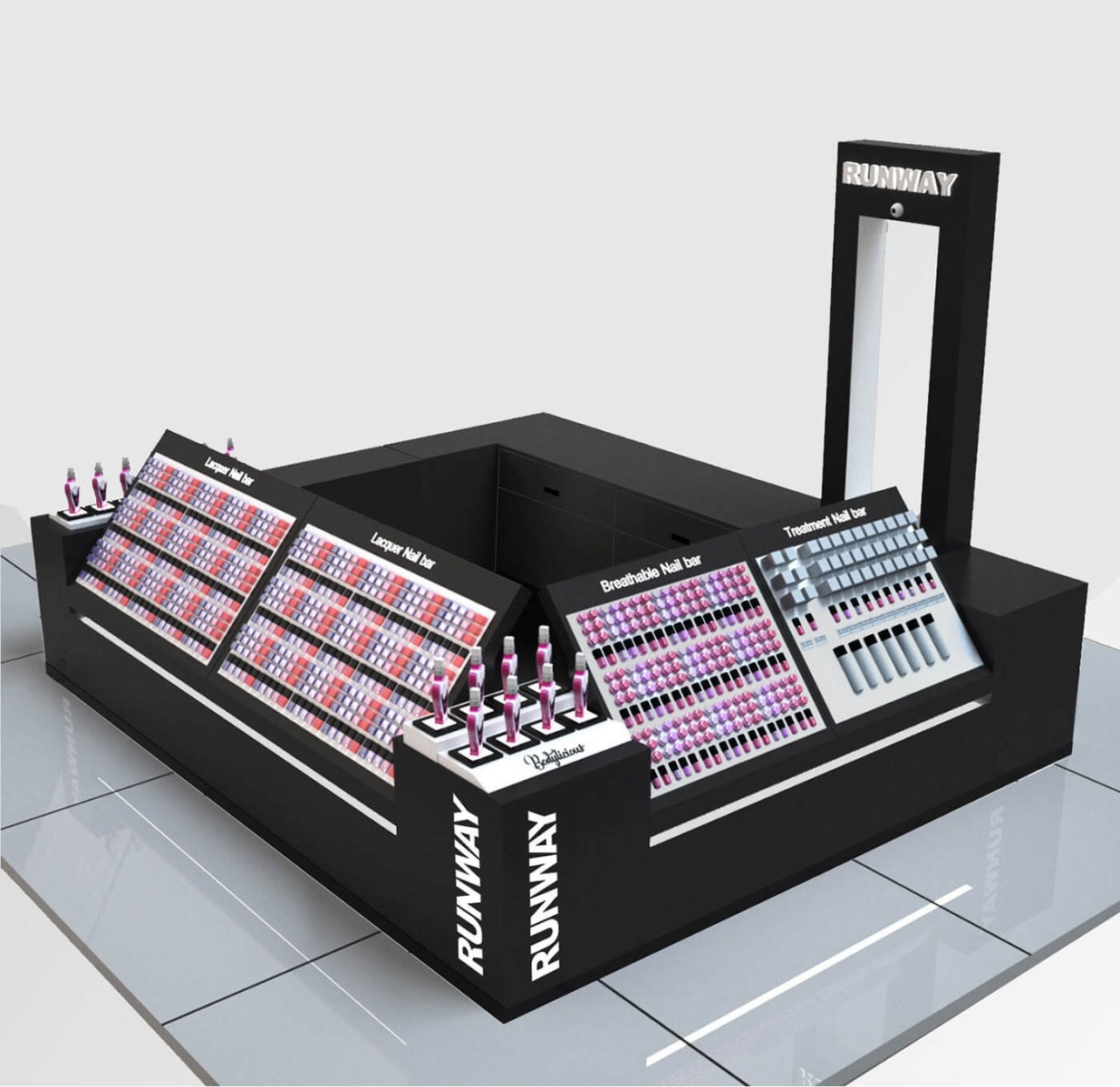 mall nail polish kiosk 