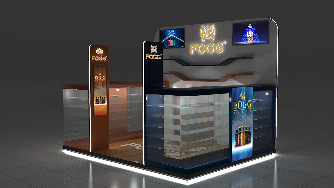 retail perfume kiosk