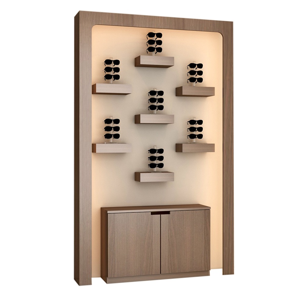 eyewear wall display cabient