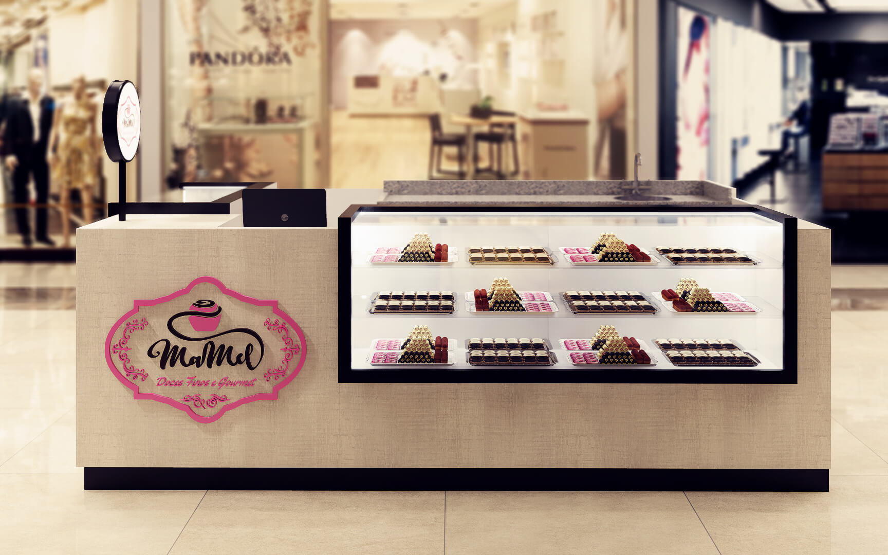 cupcake display booth 
