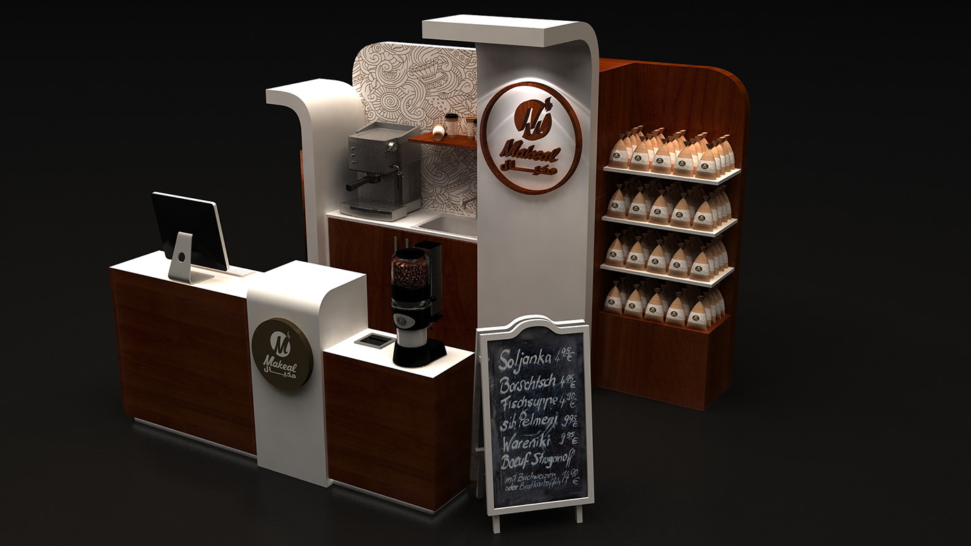 Ant display coffee booth