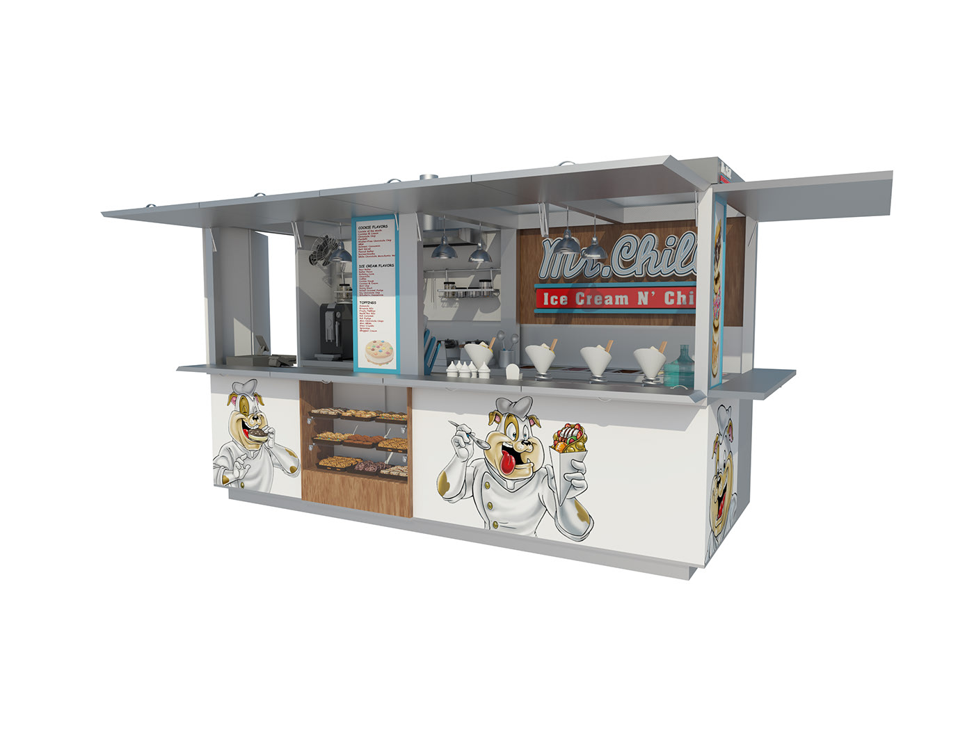Ant Display Ice Cream Indoor Booth