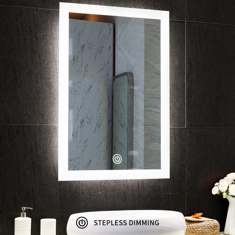 Frameless LED Lighted Mirror Bathroom