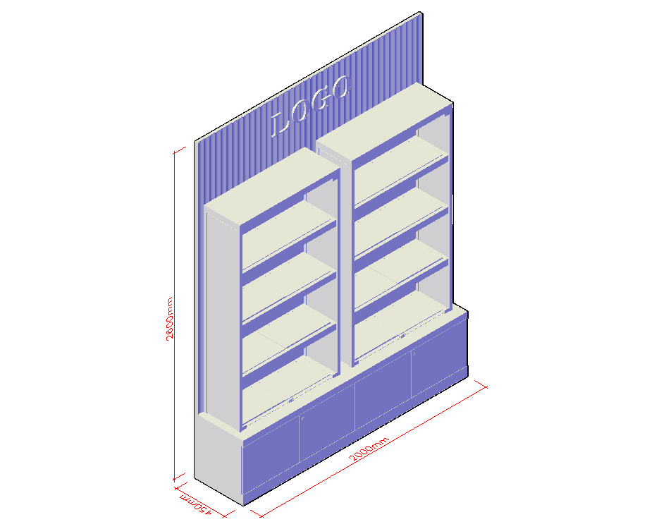 glass display cabient