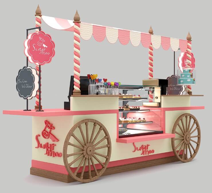 cupcake display kiosk 