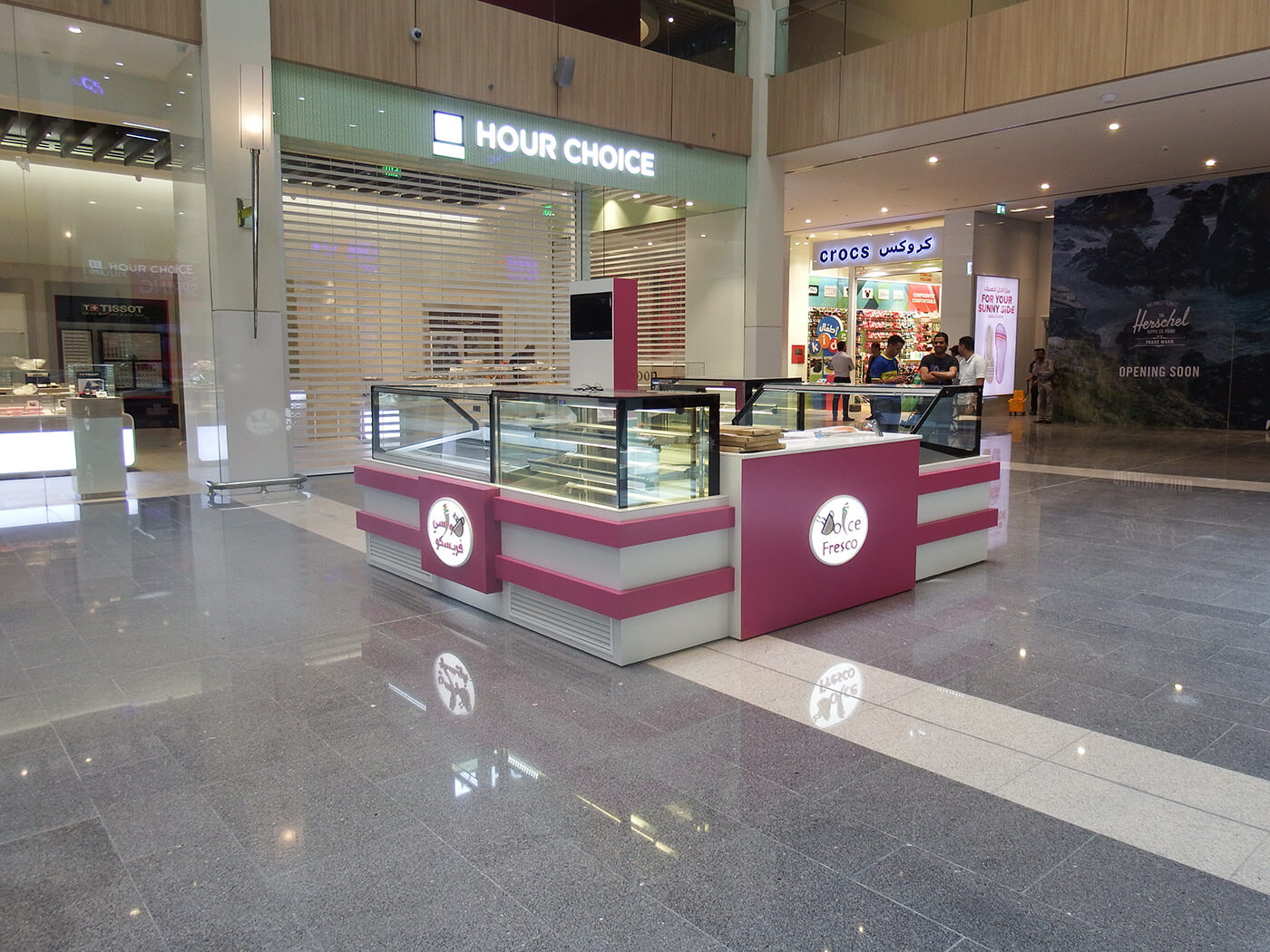 cake display booth 