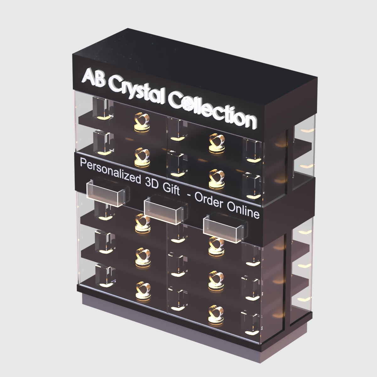 crystal display stand 