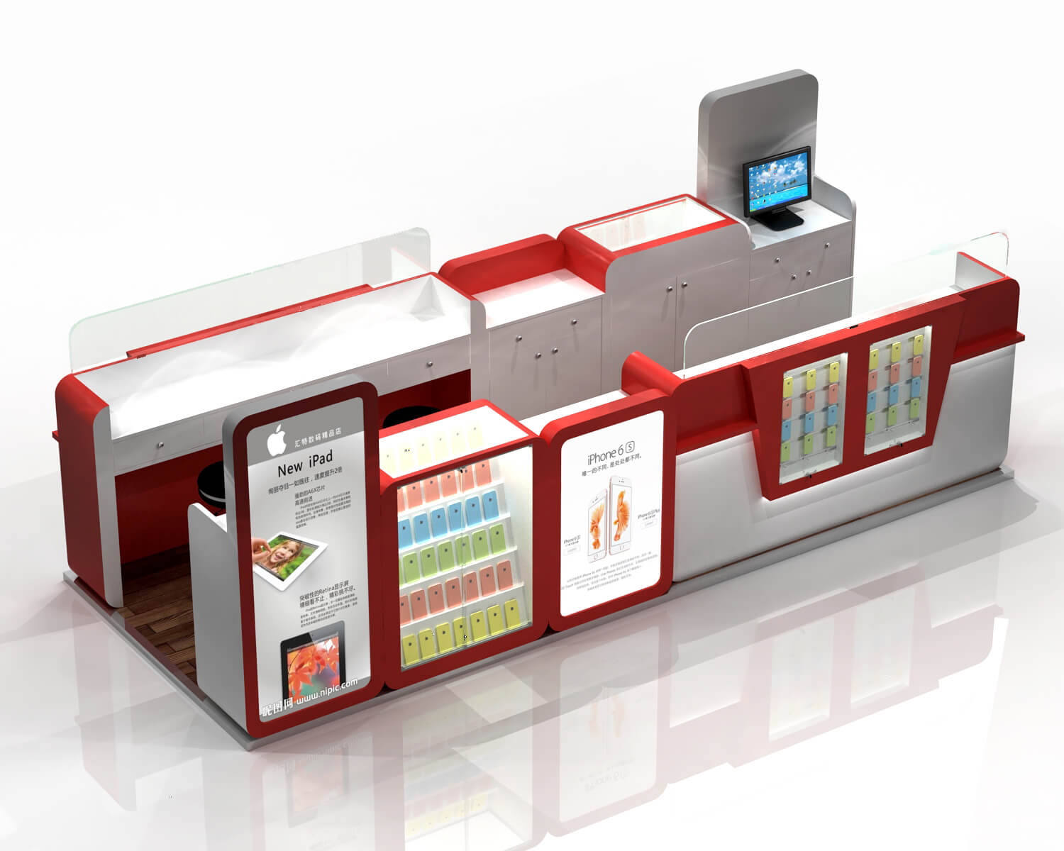 phone accessories kiosk 