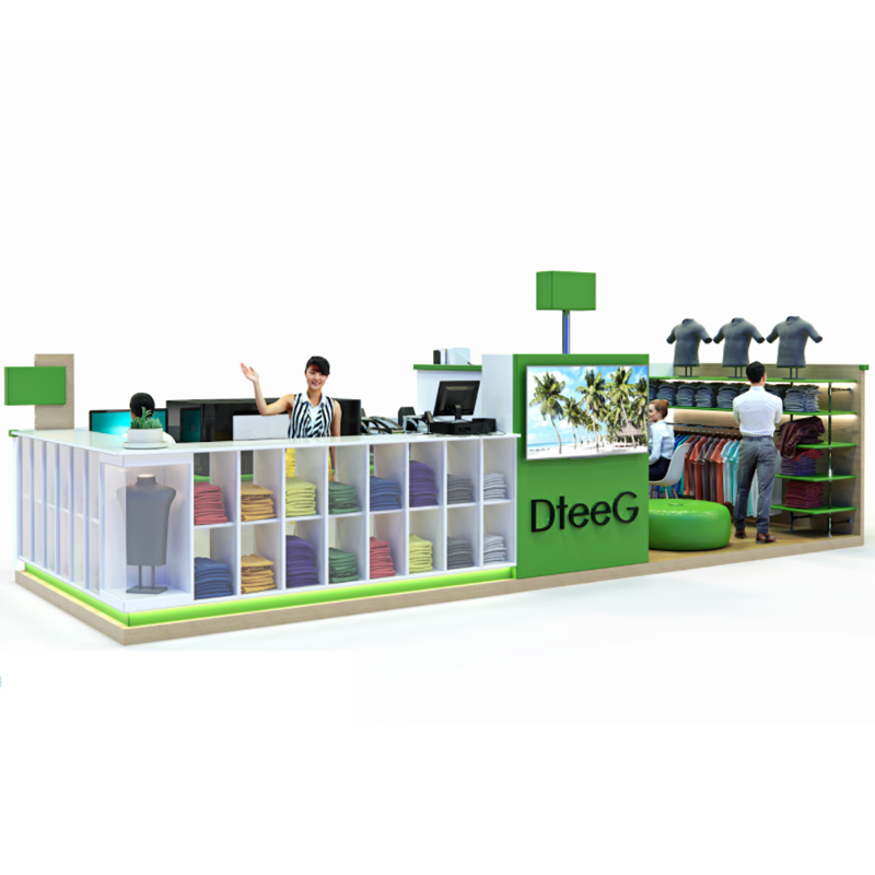 T-shirt display kiosk