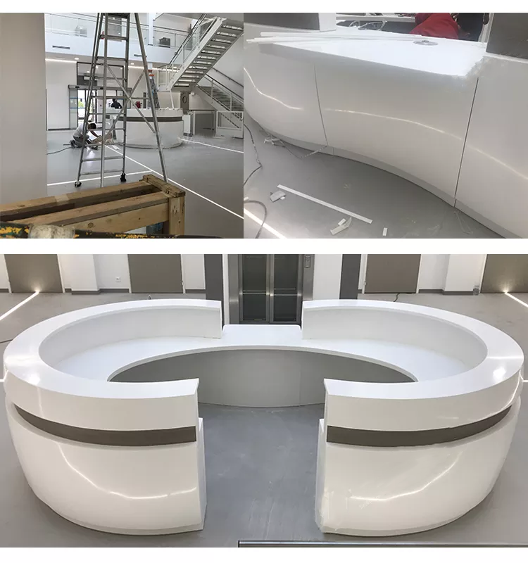 Oval Reception Desk 