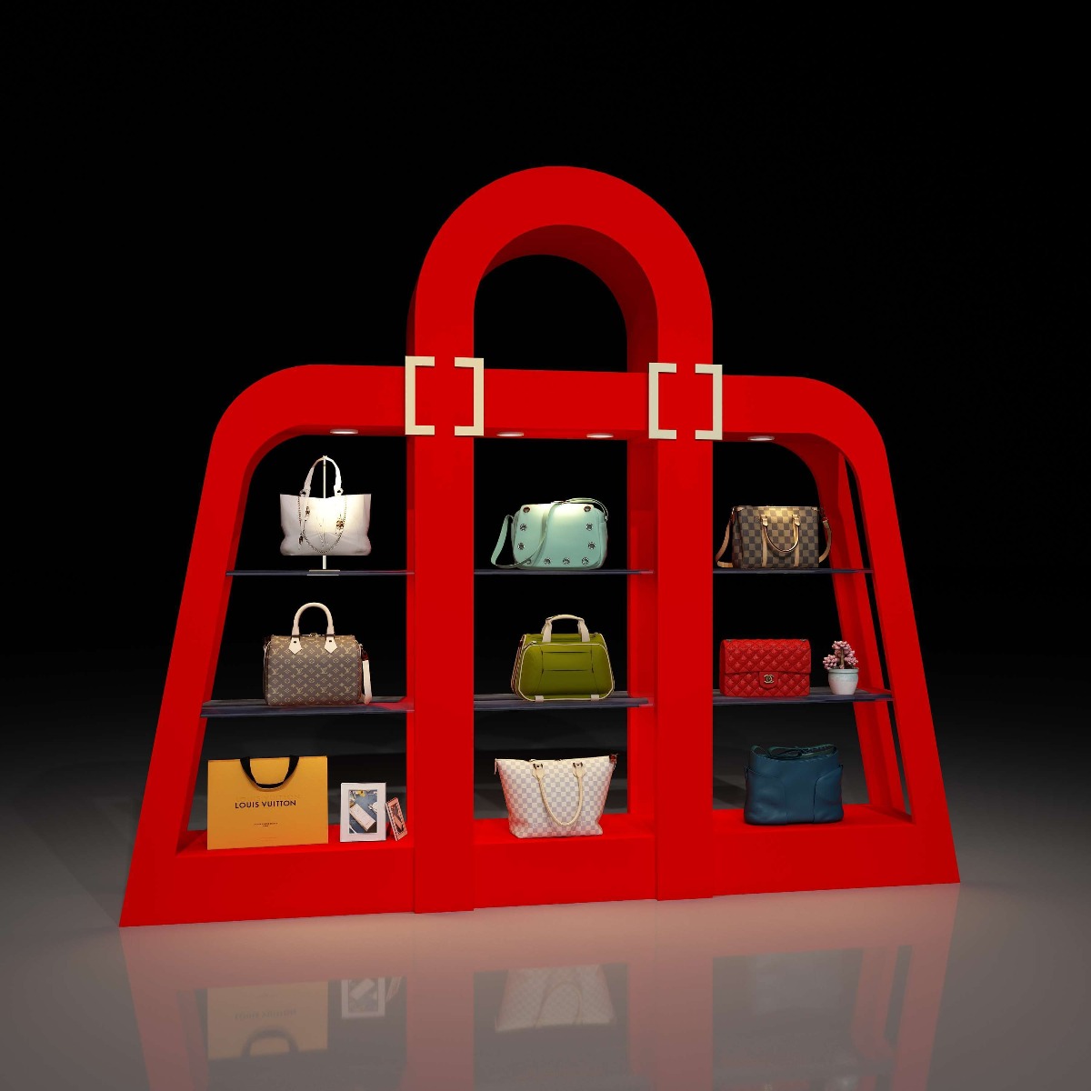 bag display rack