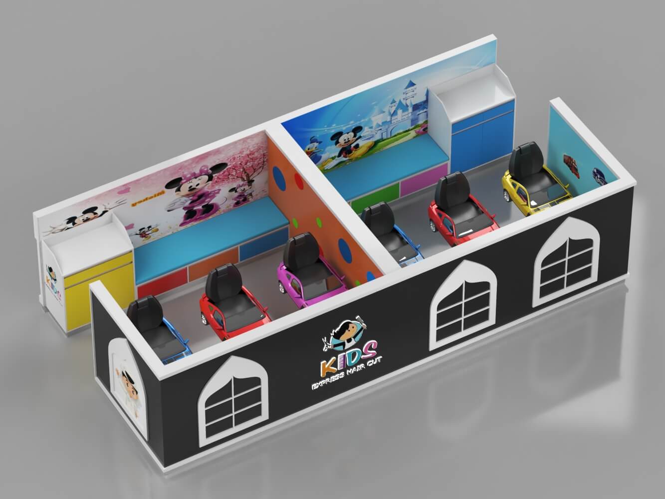 children barber kiosk 