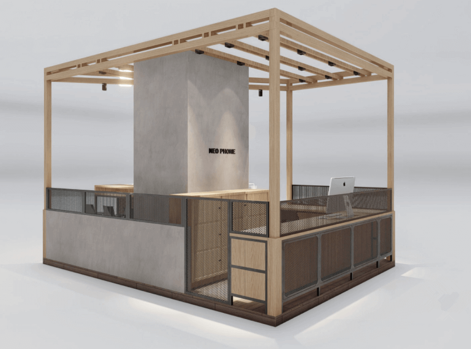 cellphone kiosk design