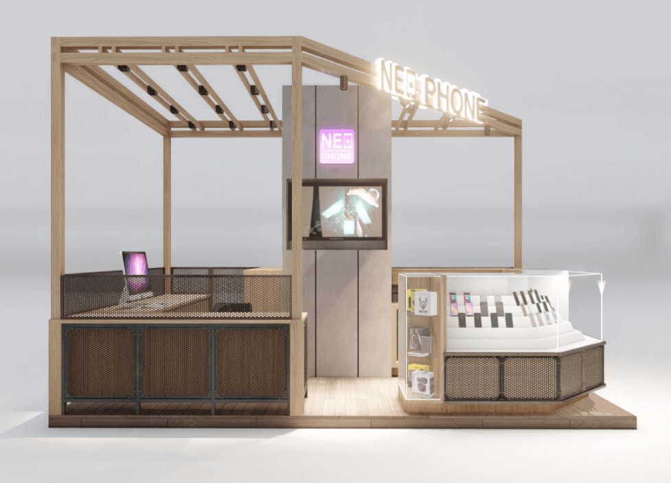 shopping mall kiosk