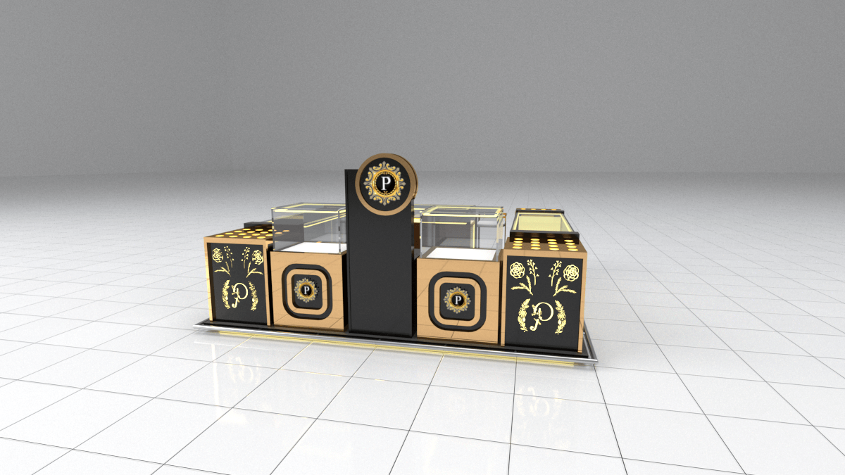perfume display showcase 