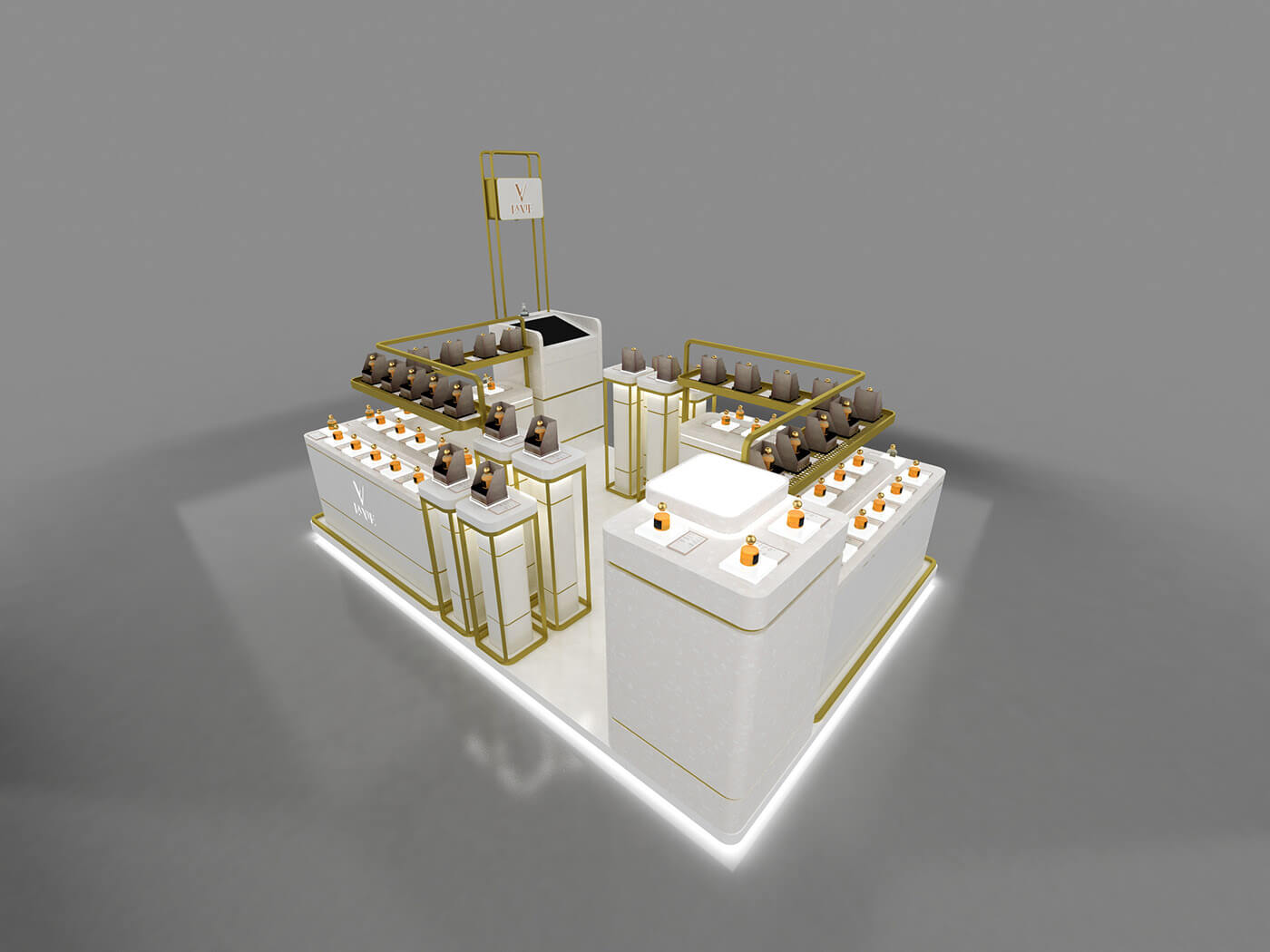 perfume display counter 