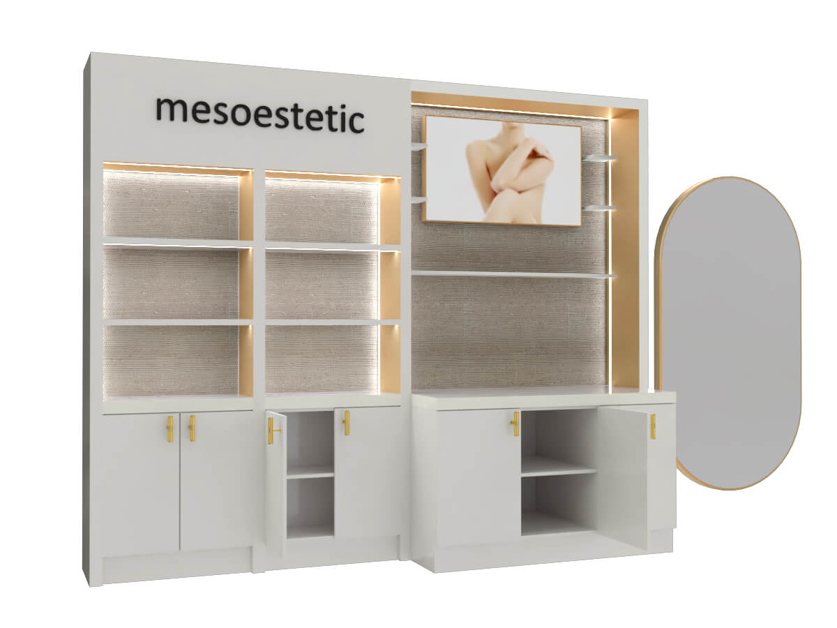 cosmetic display showcase