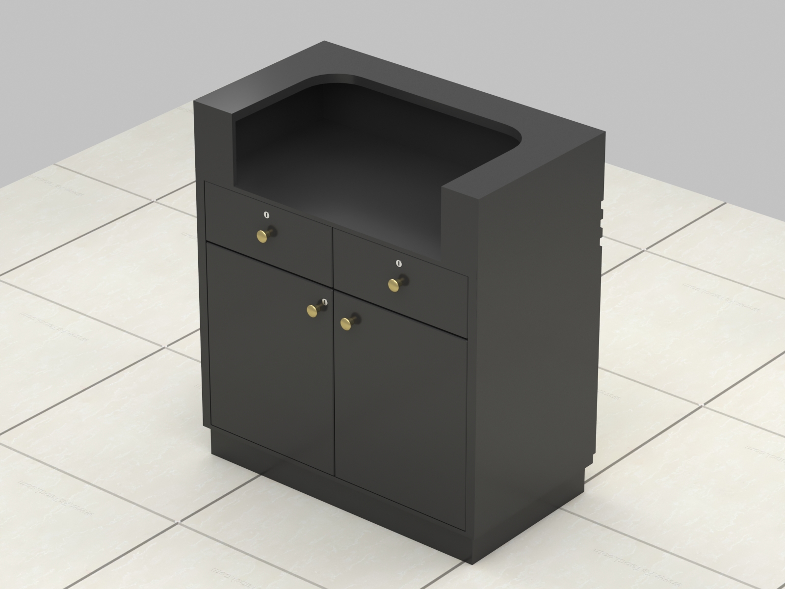 wooden cash counter 