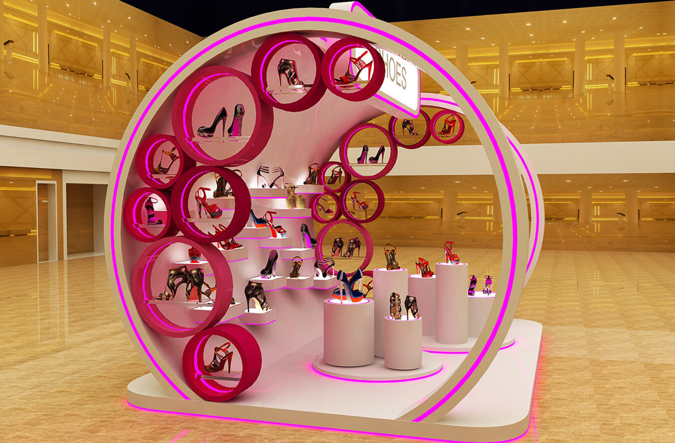 shoes exhibition kiosk 
