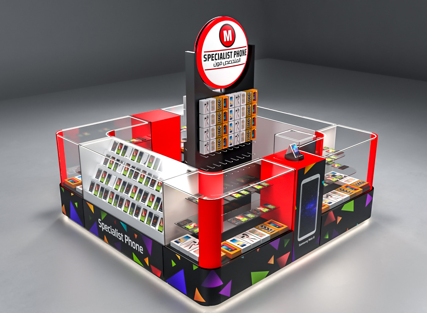 phone accessories kiosk 