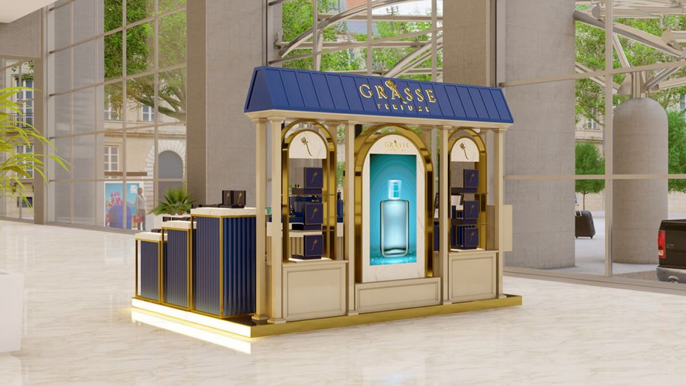 perfume kiosk