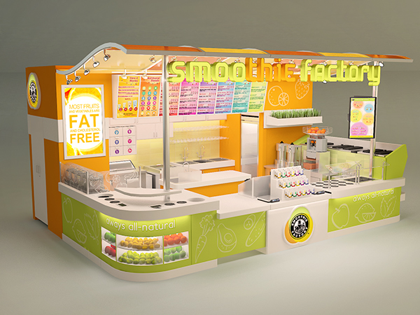 Ant Display Smoothies Factory Retail Booth