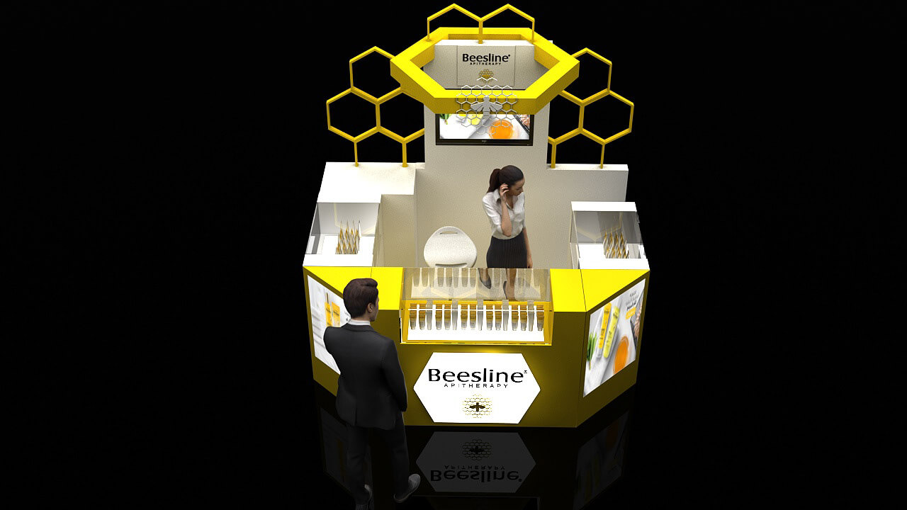 makeup booth design 