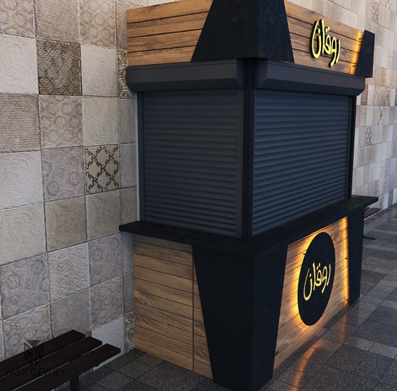 coffee booth design 