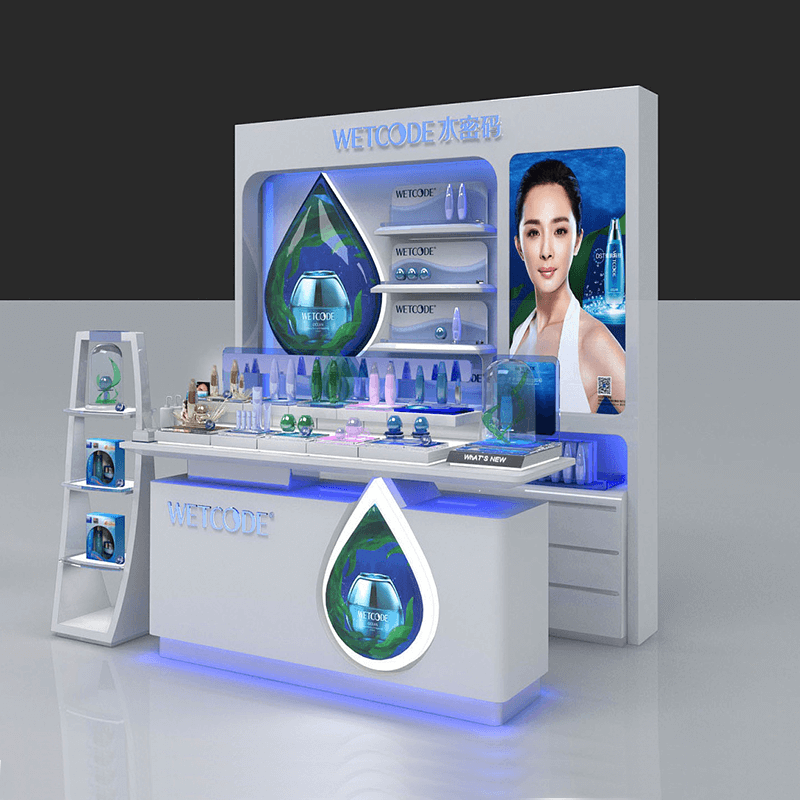makeup display showcase